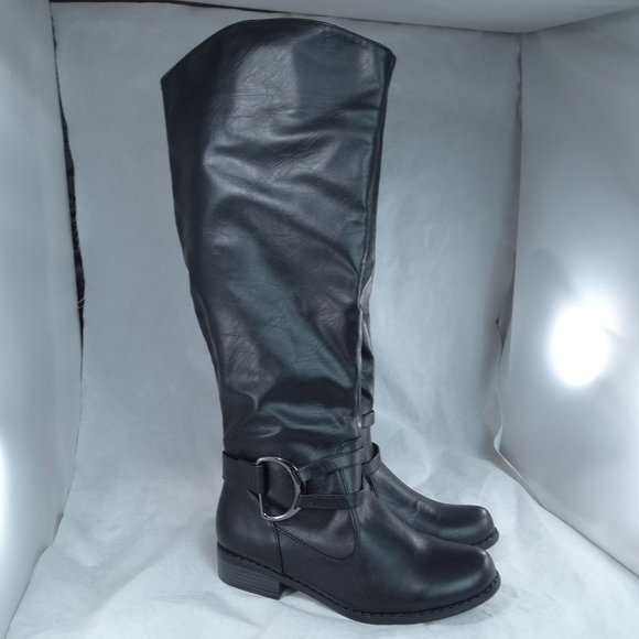 black knee high boots size 9